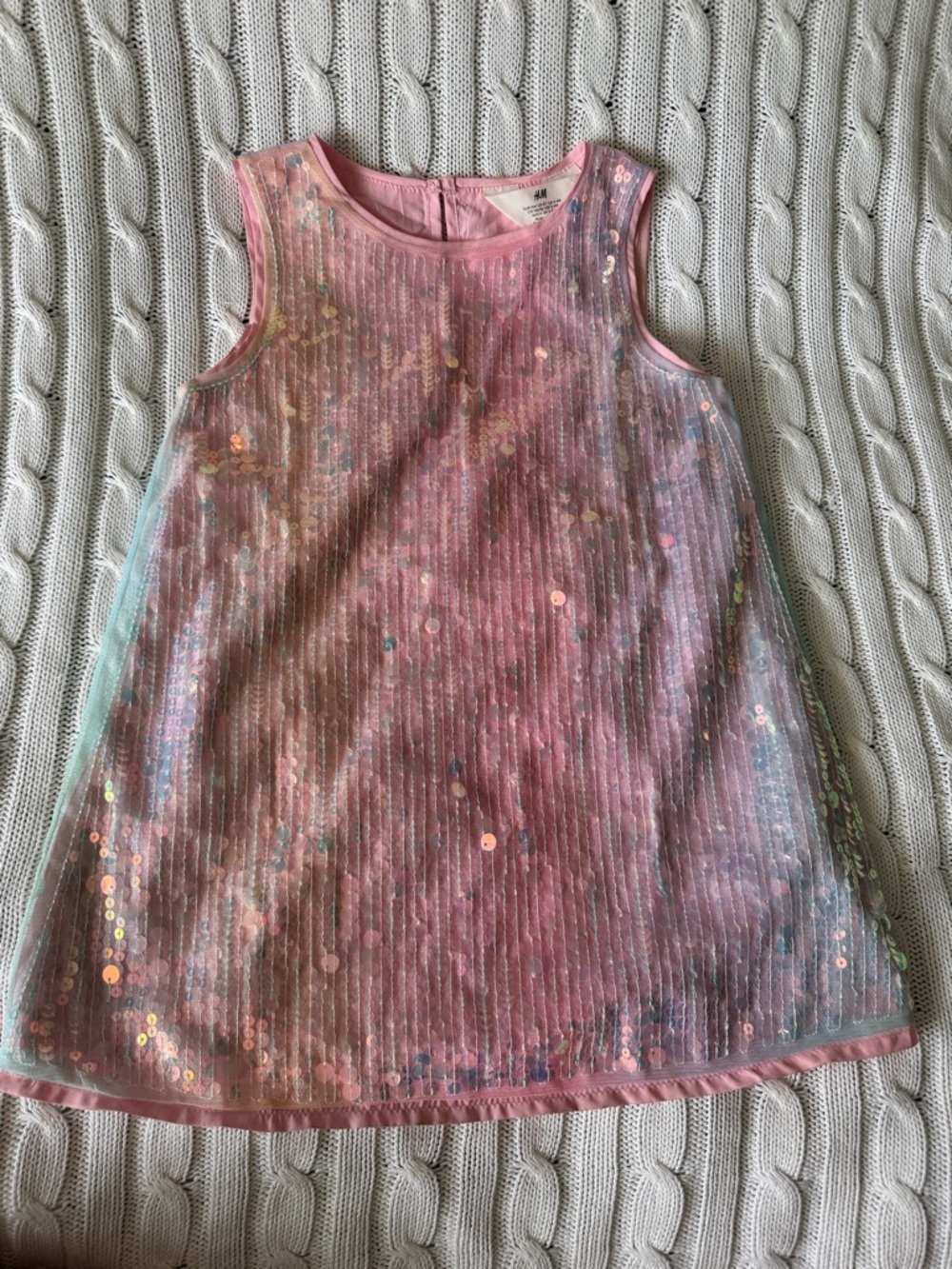 H&M Girls Sequin Dress Halloween Taylor Swift Dress Up Costume Sparkle Outfit